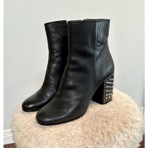Dolce Vita studded heel leather booties size 8.5 Excellent condition.